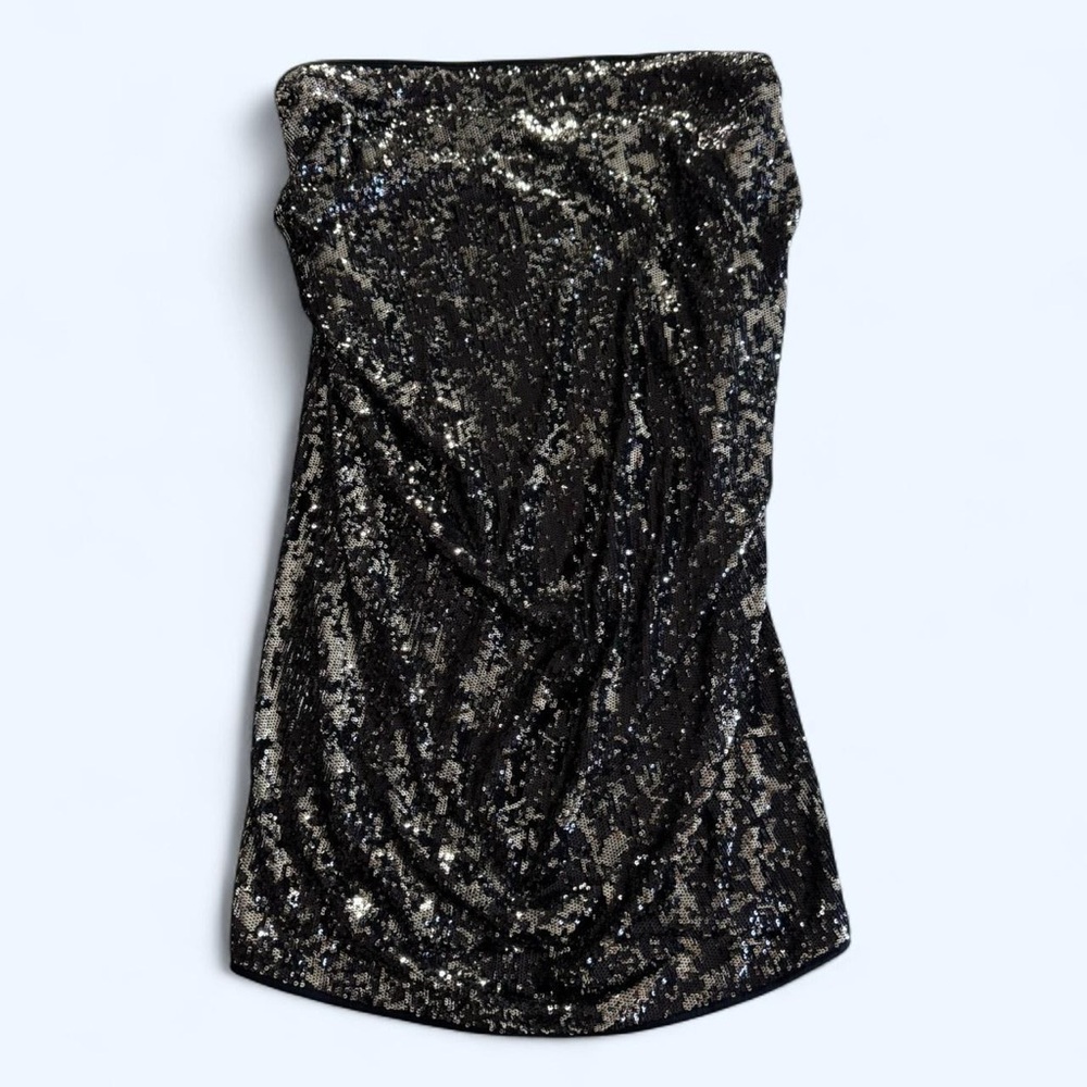 Donna Karan New York - Sequin Strapless Mini Dress - US Large